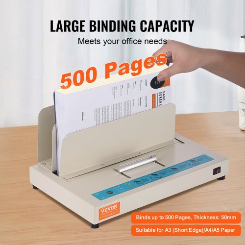 Thermal Binding Machine 500 Sheets Capacity Book Binding Machine Thermal