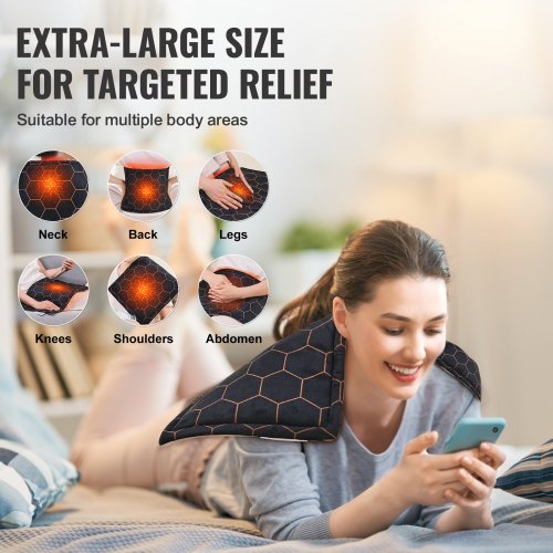 Far Infrared Heating Pad 12 x 24 Weighted Heating Pad with Far Infrared