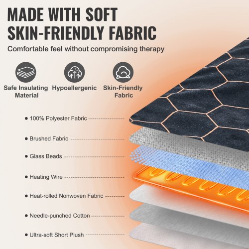 Far Infrared Heating Pad 12 x 24 Weighted Heating Pad with Far Infrared