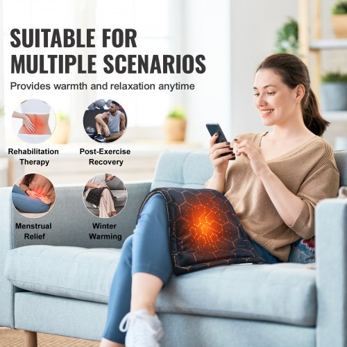 Far Infrared Heating Pad 12 x 24 Weighted Heating Pad with Far Infrared