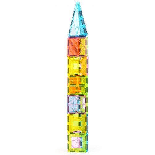 Magnetic Tiles 32 PCS Magnetic Building Blocks for Kids Magnet Building