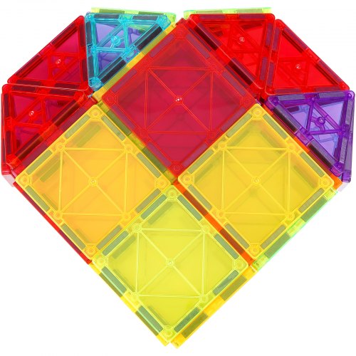Magnetic Tiles 180 PCS Magnetic Building Blocks for Kids Magnet Building