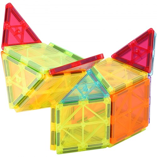 Magnetic Tiles 180 PCS Magnetic Building Blocks for Kids Magnet Building