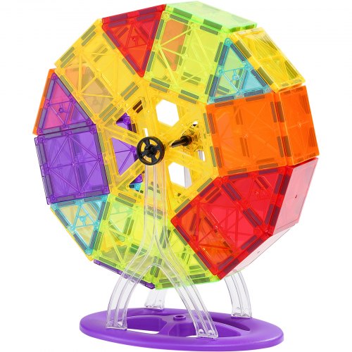 Magnetic Tiles 180 PCS Magnetic Building Blocks for Kids Magnet Building