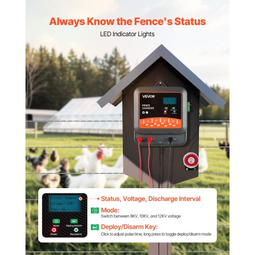 MultiPowered Electric Fence Charger 2J3J5J Electric Fence Energizer