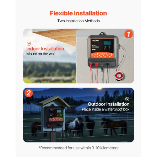 MultiPowered Electric Fence Charger 2J3J5J Electric Fence Energizer