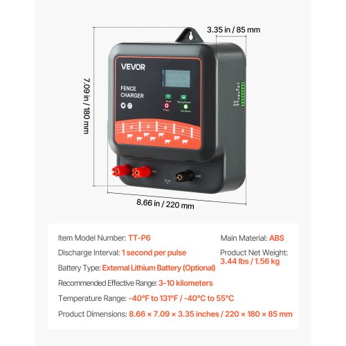 MultiPowered Electric Fence Charger 2J3J5J Electric Fence Energizer
