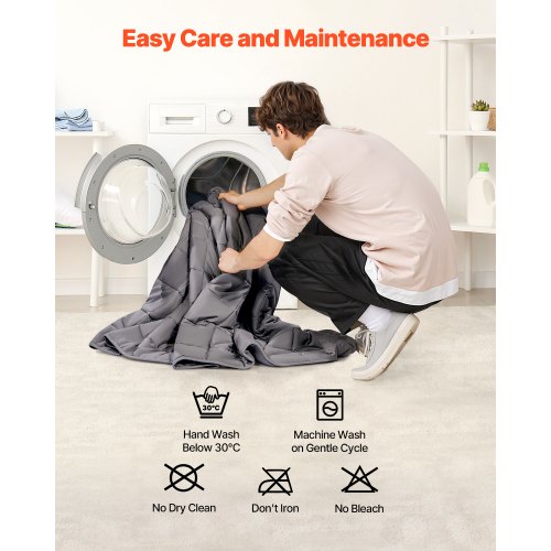 Weighted Blanket 25 lbs 80 x 87 in King Size Soft 100 Cotton Heavy