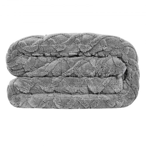 Weighted Blanket 20 lbs 60 x 80 in Queen Size Sherpa Fleece Heavy Blanket