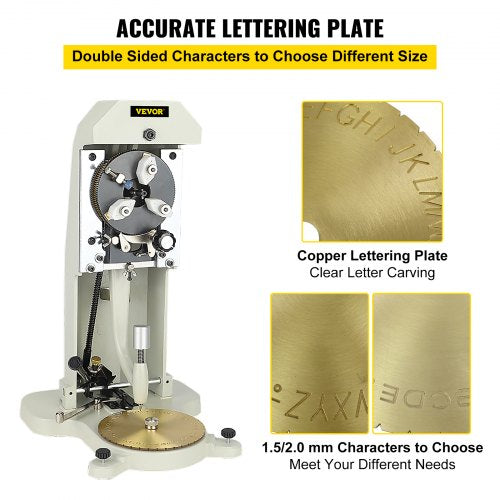 Inside Ring Engraver Double Sided Dial Ring Engraver Stamper 15mm2.0mm