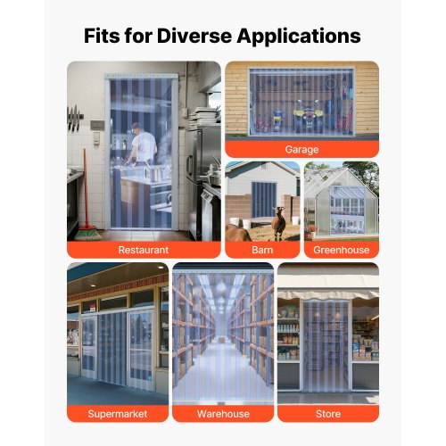Clear Pvc Strip Curtain 101 Ft Length X 12 In Width Plastic Door Bulk Roll