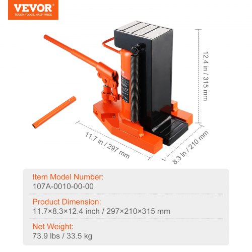 Hydraulic Toe Jack 10 Ton On Toe Toe Jack Lift 20 Ton On Top Lift Capacity