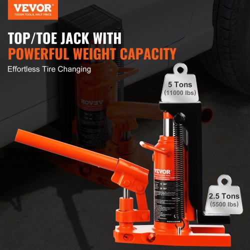 Hydraulic Toe Jack 25 Ton On Toe Toe Jack Lift 5 Ton On Top Lift Capacity
