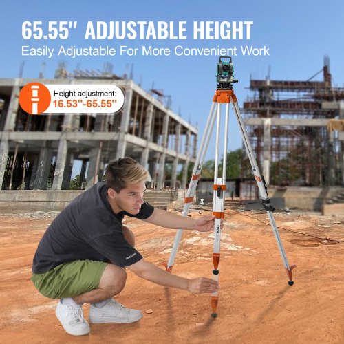 Laser Level Tripod Stand 5811 Thread Mount 16536555 inch Height