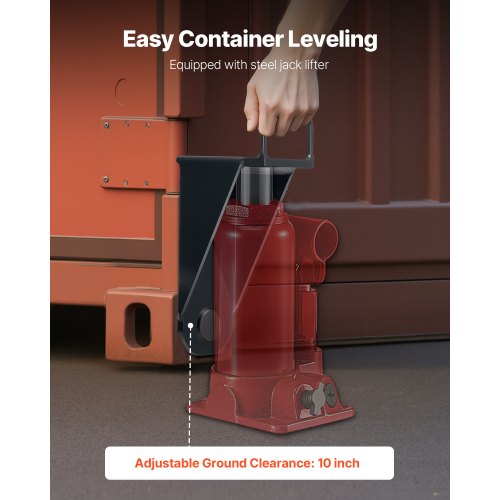 Shipping Container Jack Lug with UShaped Handle 1Pack Storage Leveler