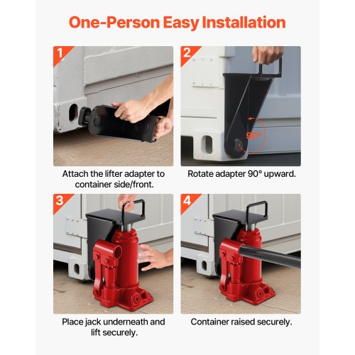 Shipping Container Jack Lug with UShaped Handle 1Pack Storage Leveler