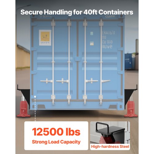 Shipping Container Jack Lug with UShaped Handle 2Pack Storage Leveler