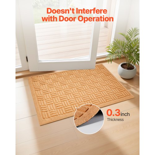 Door Mat 29.53 x 17.72 Inch Front Door Mat Outside Entrance with Nonslip