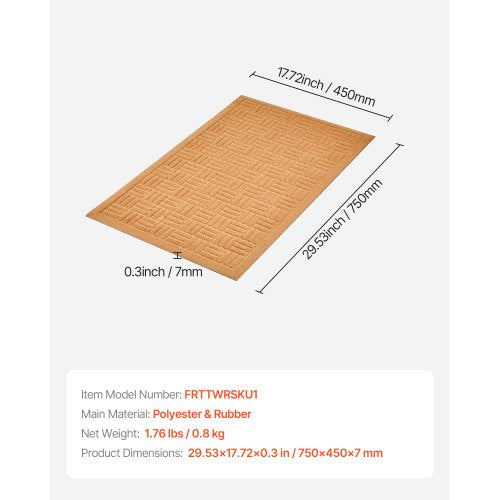 Door Mat 29.53 x 17.72 Inch Front Door Mat Outside Entrance with Nonslip