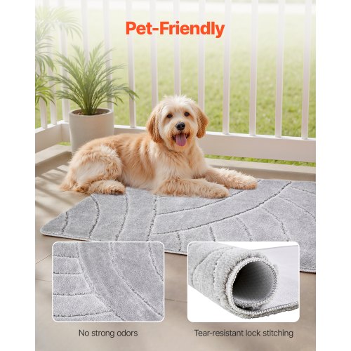 Door Mat 35.83 x 24.02 Inch Front Door Mat Outside Entrance with Nonslip