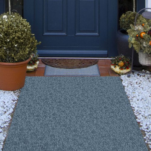 Gray Marine Carpet 6 ft x 23 ft Boat Carpet Rugs Indoor Outdoor Rugs for Patio