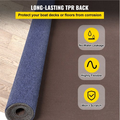 Deep Blue Marine Carpet 6 ft x 13.1 ft Marine Carpeting Marine Grade Carpet