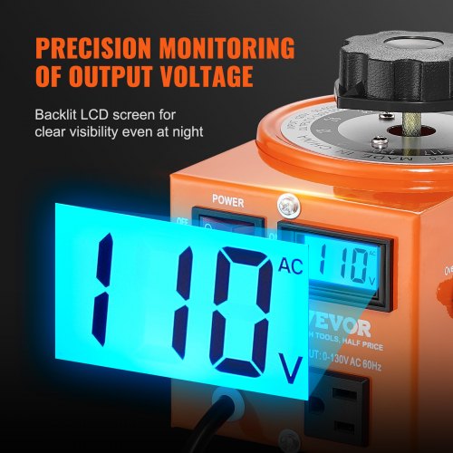 500VA Auto Variable Voltage Transformer 384 Amp 110V Input130V Output