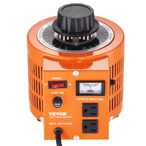 2000VA Auto Variable Voltage Transformer 15.3 Amp 110V Input 0130V Output