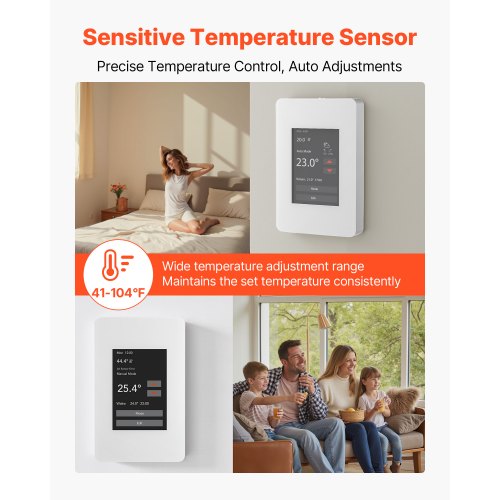 7Day Programmable Thermostat Home Thermostats for Radiant Underfloor 1