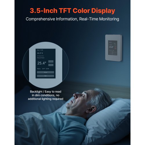 7Day Programmable Thermostat Home Thermostats for Radiant Underfloor 1