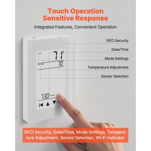 7Day Programmable Thermostat Home Thermostats for Radiant Underfloor 2