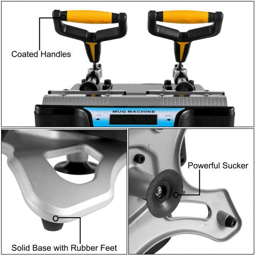 Mug Heat Press 2pcs 15oz Mug Press Sublimation Machine Dual Station Design