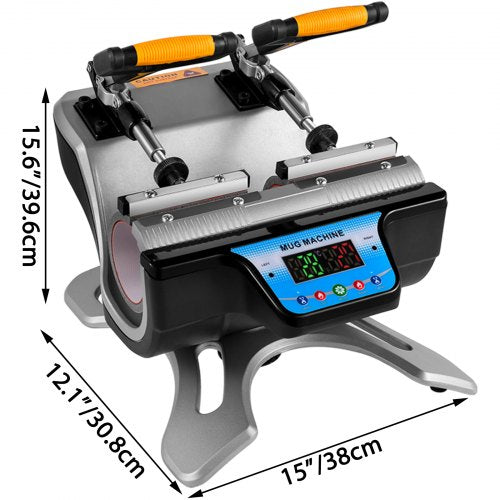 Mug Heat Press 2pcs 15oz Mug Press Sublimation Machine Dual Station Design