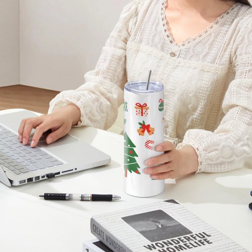 50 Pack Sublimation Tumblers 20oz Skinny Straight Stainless Steel