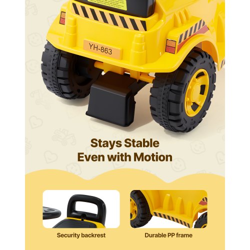 Ride On Toddler Car Push Car for Toddler 19 to 36 Months Excavator Digger