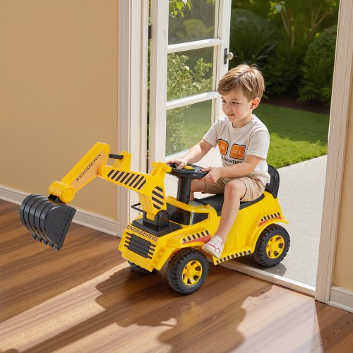 Ride On Toddler Car Push Car for Toddler 19 to 36 Months Excavator Digger