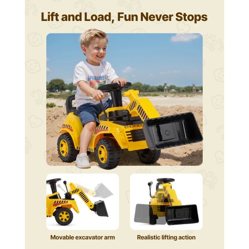 Ride On Toddler Car Ride on Excavator Car for Toddler 19 to 36 Months