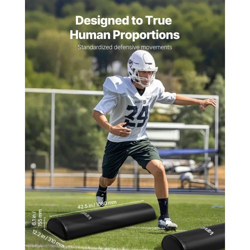 Football Tackling Dummy 42.5 in PVC Step Over Dummy HighDensity Sponge