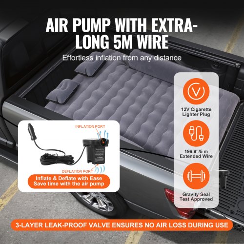 Truck Bed Air Mattress for 665 ft Full Size Truck Beds Inflatable Air