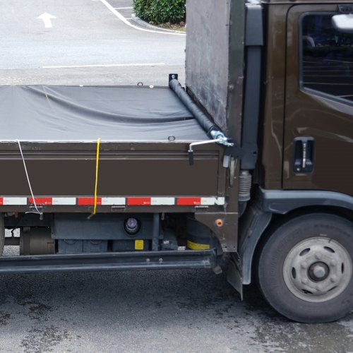 Hand Crank Tarp Roller Kit 64 to 104 Wide Aluminum Alloy Manual Cab