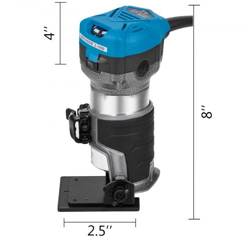 800W Max Torque Variable Speed 30000RPM Compact Router with Collets 14