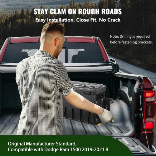Truck Bed Storage Box Lockable Lid Waterproof ABS Wheel Well Tool Box 66
