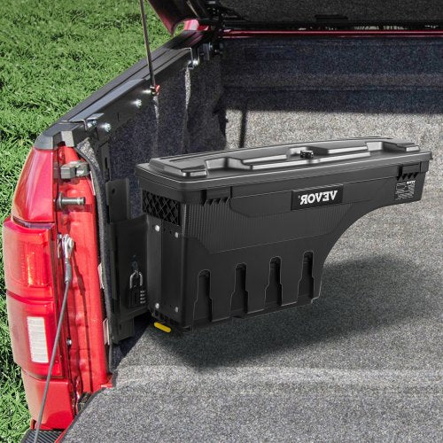 Truck Bed Storage Box Lockable Swing Case with Password Padlock 66 Gal25