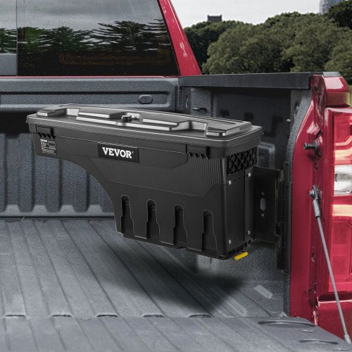 Truck Bed Storage Box Lockable Lid Waterproof ABS Wheel Well Tool Box 66