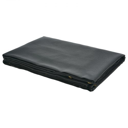 Dump Truck Mesh Tarp 6 x 14 ft PVC Coated Black Heavy Duty Cover with 55