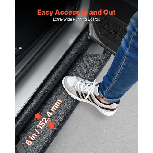 Running Boards 6 Inches Side Steps Compatible with 20052023 Toyota Tacoma