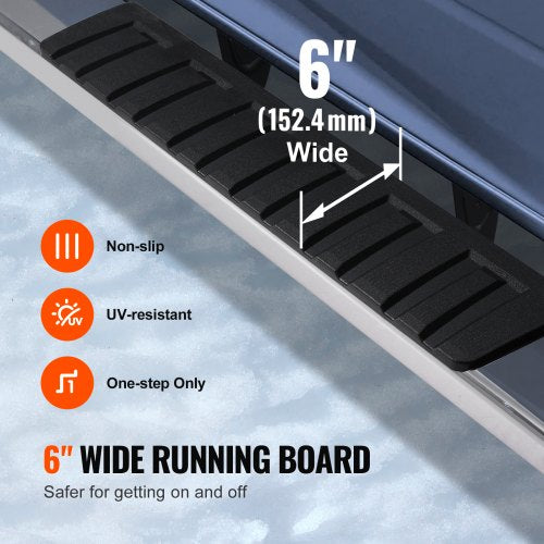 Running Boards 6 Step Bars Compatible with 20092018 Dodge Ram