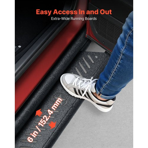 Running Boards 6 Inches Side Steps Compatible with 20152025 Chevy
