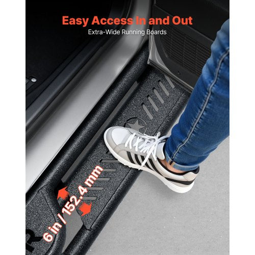 Running Boards 6 Inches Side Steps Compatible with 20152025 Ford F150 1