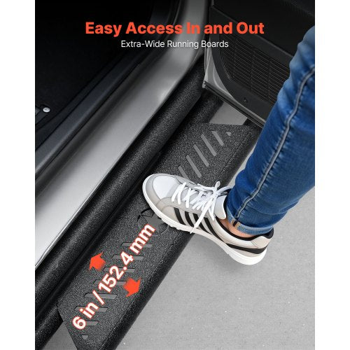 Running Boards 6 Inches Side Steps Compatible with 20192025 Dodge Ram 1500 1